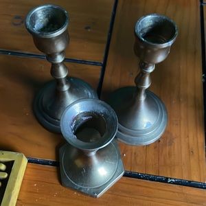 Brass candle stick holders